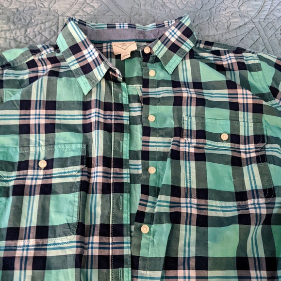 St. John's Bay Plaid Long Sleeve Button-Down Shirt - Picture 3 of 5